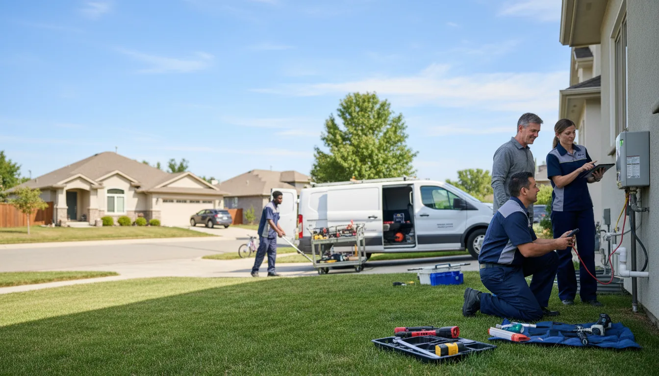 Tankless water heater service in Irvine, PA